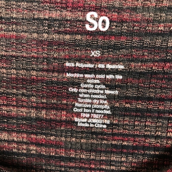 SO Crewneck Bodycon long sleeve Crewneck Dress Size XS Juniors - Picture 9 of 10